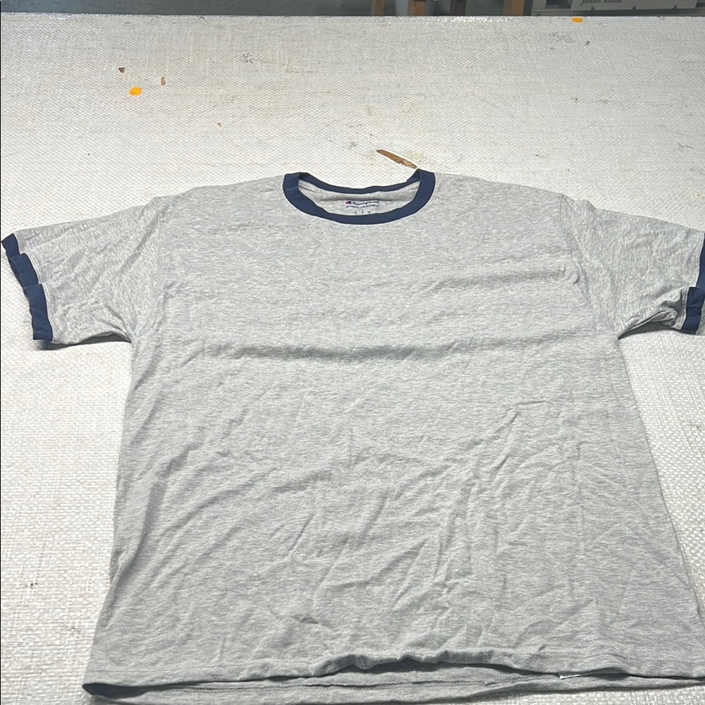 Champion Gray and Blue Short Sleeve Tee